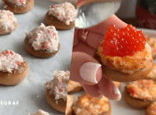 Фаршированные бублики с крабовыми палочками