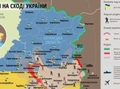 Карта ситуации на Востоке Украины по состоянию на 31 июля 