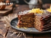 Печінковий торт є популярною українською стравою (фото створене з допомогою ШІ)