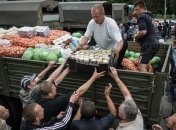 В Славянск и Краматорск отправлено 4,5 тонны продуктов