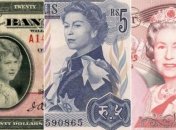 Яркие банкноты с изображением королевы Елизаветы II в возрасте от 8 до 85 лет (Фото)