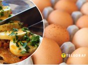 Бутерброд с яйцами и овощами