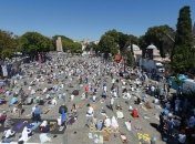 У Святій Софії пройшов перший за 86 років п'ятничний намаз