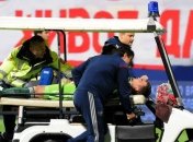 Появилось видео с фанатом, бросившим файер в Акинфеева