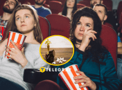 Люди дивляться фільм у кінотеатрі