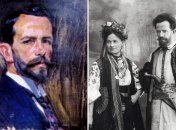 Ліворуч: Олександр Мурашко. Автопортрет, 1918 рік. Праворуч: Олександр Мурашко і Маргарита Мурашко-Крюгер. Фото 1909 року