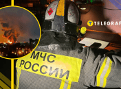 Вспыхнул мощный пожар