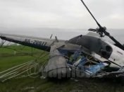 В России упал вертолет, пилот погиб (видео)