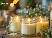 Ароматную свечу, которая может стать отличным декором для дома легко сделать своими руками (изображение создано с помощью ИИ)