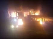 На Львовщине горело предприятие топливных брикетов