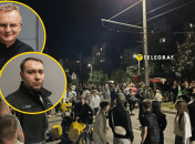 Толпа напала на военных во Львове