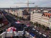 В Праге самая массовая демонстрация с 1989 года