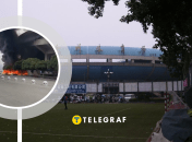 В Китае на стадионе случился пожар из-за дрона