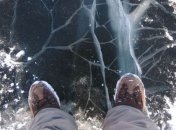 В Днепре спасли отца и сына, провалившихся под лёд