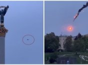 Обломки дрона повредили здания в центре Киева