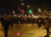 В Киеве прошло факельное шествие ко дню рождения главы ОУН