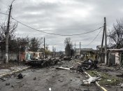 Наслідки важких боїв на одній із вулиць