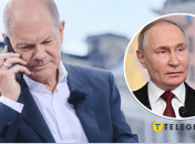 Олаф Шольц и Владимир Путин