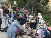 Во Львове горел детский сад (Видео)