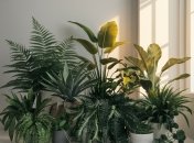 Кімнатні рослини потребують правильного догляду  (зображення створено за допомогою ШІ)