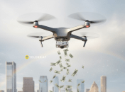 Россияне сбрасывают псевдоденьги с неба