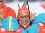 Женская сборная Украины по биатлону выиграла эстафету