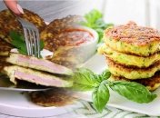 Рецепт кабачковых оладий с ветчиной