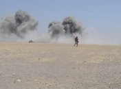 В сети появились кадры бомбардировки вероятного места крушения Ми-8