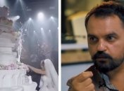 Продюсер утверждает, что торт не настоящий, но в сети есть видео, как невеста его режет ножом