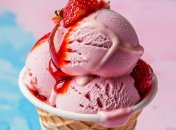 Полуничне морозиво виходить ароматним та дуже смачним (зображення створено за допомогою ШІ)