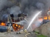 Взрыв и пожар на СТО в Харькове: есть пострадавшие