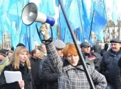 Мітинг на підтримку "Партії регіонів" у 2004 році