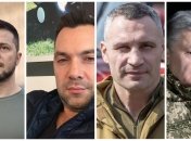 Владимир Зеленский, Алексей Арестович, Виталий Кличко и Петр Порошенко