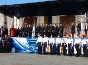 В Черкассах с почестями встретили экипаж тральщика "Черкассы" 