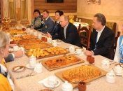 Сочи-2014. Владимир Путин встретился с украинской сборной 