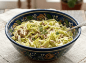 Салат из пекинской капусты с тунцом и яблоком