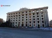 Так выглядит админздание после обстрелов путинской армии