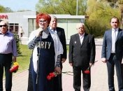 Галина Шаповалова на траурному заході