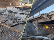 В Киеве на дорогу упала часть моста: что известно (фото)