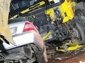 Жуткая авария: на Закарпатье легковушка въехала в грузовик (Фото)