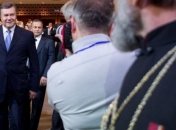 Президент Украины Виктор Янукович прибыл на Владимирскую горку