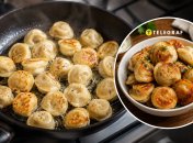 Жареные пельмени