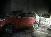 В столице произошло возгорание автомобилей на паркинге