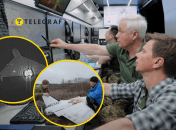 Дмитрий Комаров в пункте наблюдения ПВО