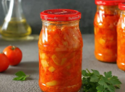 Консервированные кабачки с болгарским перцем