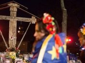 В Черновцах прошло вече по случаю Дня Достоинства и Свободы