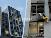 От взрыва вылетели окна. Источник фото: Threads @kladko_kirill/@anastasiia.shv