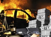 Автомобили сгорели