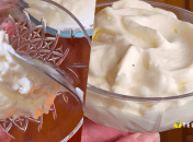 Десерт із шампанського та вершків