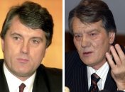 Віктор Ющенко до і після отруєння